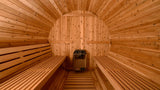 Shenandoah 4 Person Barrel Sauna in Rustic Cedar