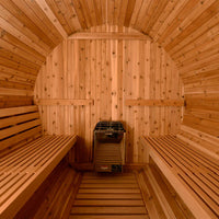 Shenandoah 4 Person Barrel Sauna in Rustic Cedar