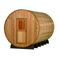 Shenandoah 4 Person Barrel Sauna in Rustic Cedar