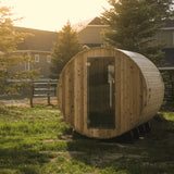 Shenandoah 4 Person Barrel Sauna in Rustic Cedar