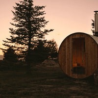 Shenandoah 4 Person Barrel Sauna in Rustic Cedar