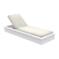 Echo Chaise With White Fabric