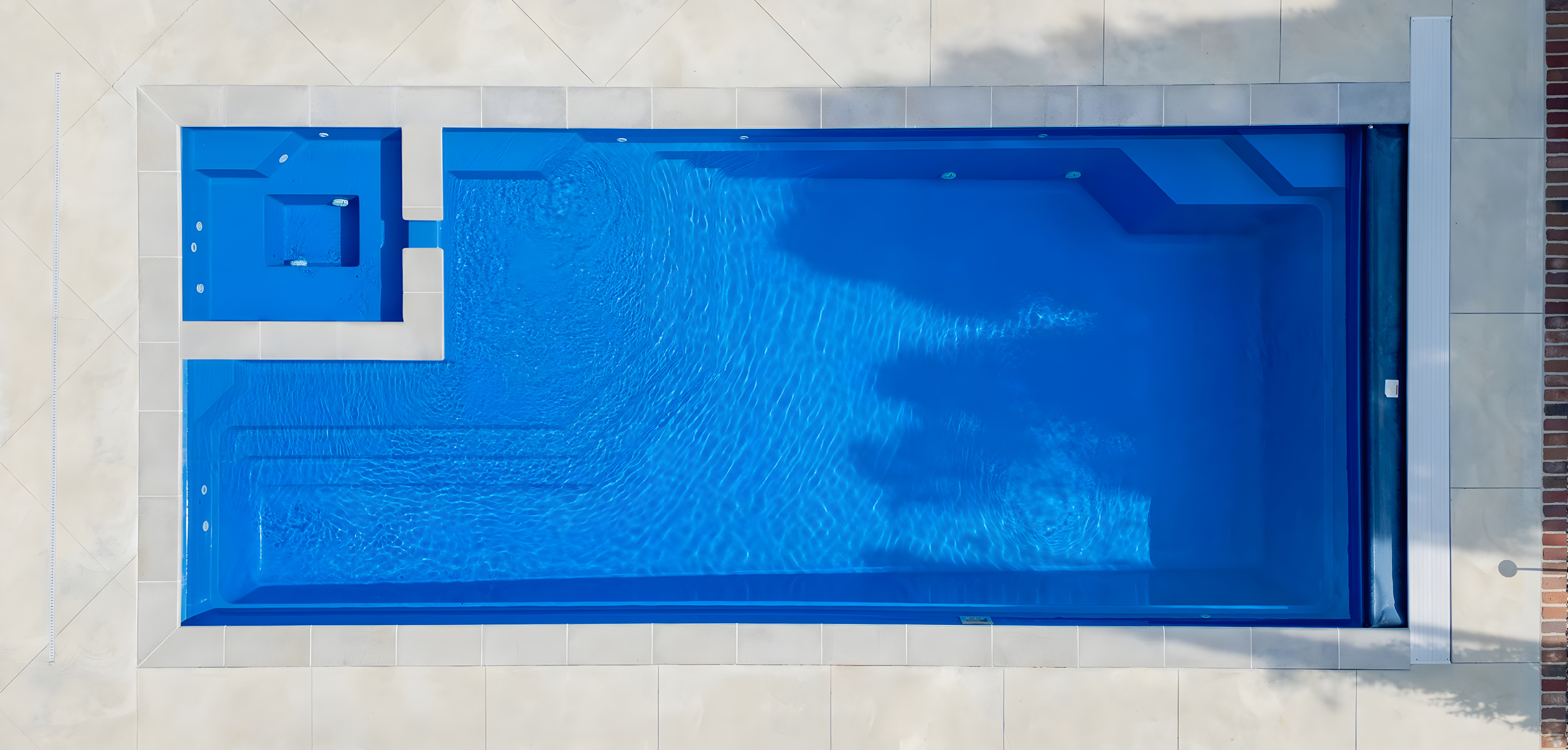 Aviva fiberglass pool backyard transformation