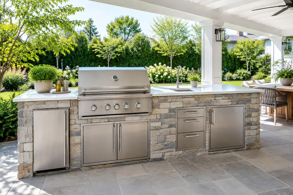 Building an All-Weather Outdoor Kitchen Island